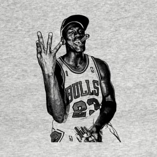 Cigar Champs Michael Jordan // Drawing Art T-Shirt